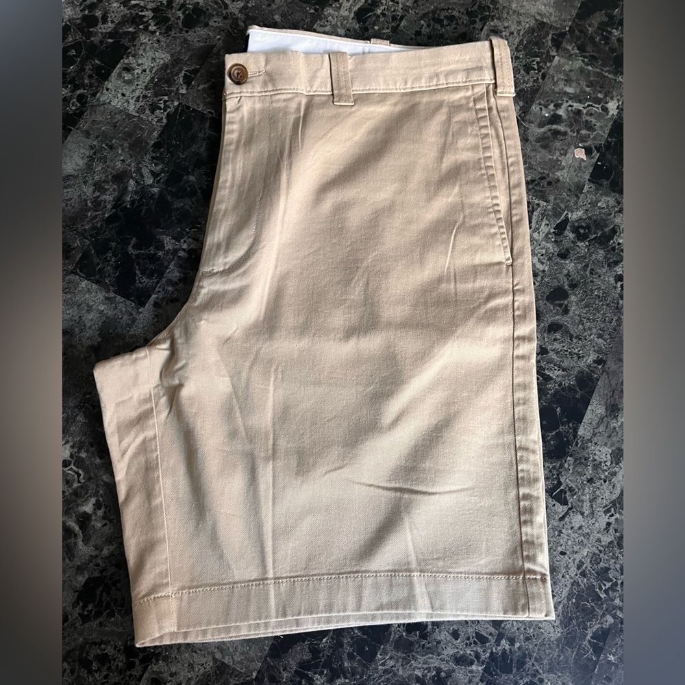 J Crew Men's 9" Flex Chino Short Cotton Khaki Size 38